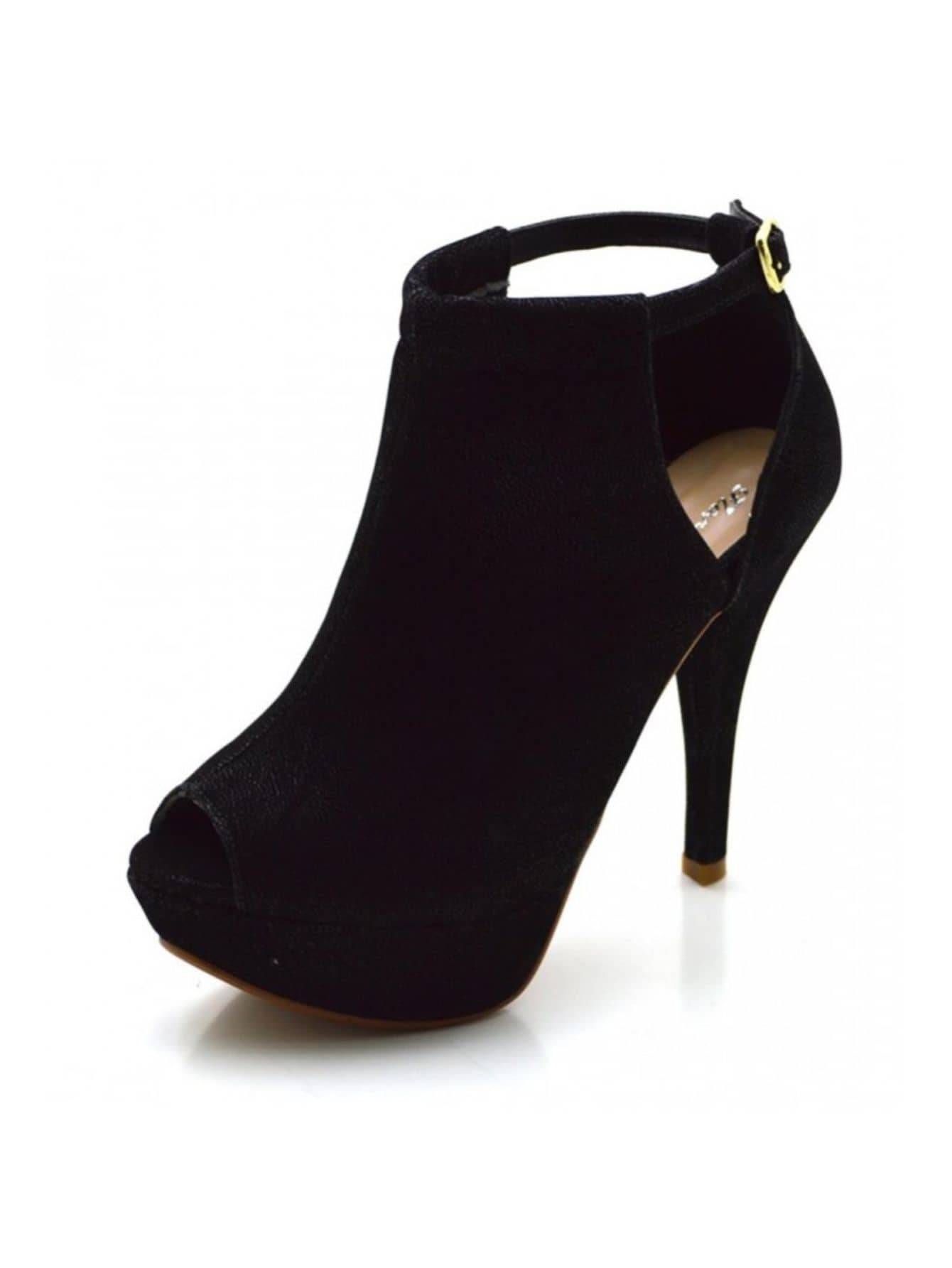 Women Heeled Sandals - 黑色 - 查看 1