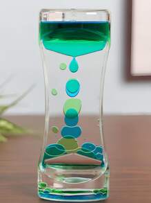 1PC Blue Green Iquid Motion Bubbler For Kids And Adults, Liquid Bubbler, Timer For Sensory Play, Fidget Toy , Stress Management , Cool Desk Decor Gifts