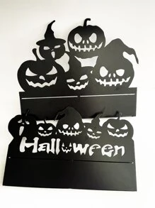 1pc Creative Pumpkin Light & Skull Candle Holder Decorative Ornament For Home Interior Decoration Best Gifts Birthday - F - View 5