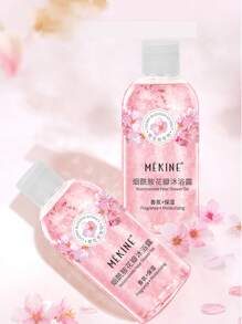 櫻花花瓣沐浴露：留香持久，保濕滋潤，溫和親膚，令肌膚光滑如絲；含有天然花卉萃取物，氣味清新自然，泡沫豐富，易於清潔。兩種尺寸可選：500 毫升家用裝和 100 毫升旅行裝。 - 桃紅色 - 查看 10