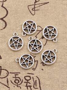 30 sztuk Charms gwiazda Pentagram antyczny brąz złoty kolor srebrny wisiorki DIY rzemiosło dokonywanie ustaleń ręcznie robiona biżuteria