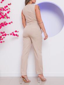Women Two-piece Outfits - Albaricoque - Ver 4