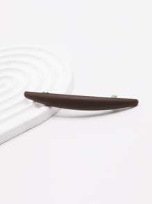 1pc/2pcs Women Matte Finish Retro Hair Clips, Fashion Simple Anti-Slip Hair Accessories (Size Refer To Product Details), School Stuff, Head Accessories, Hairpin - Brown - View 4