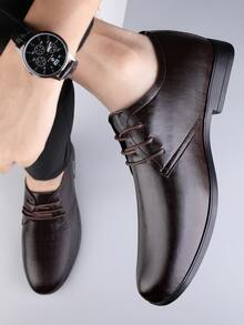 男士正裝鞋,時尚百搭 - 棕色 - 查看 4