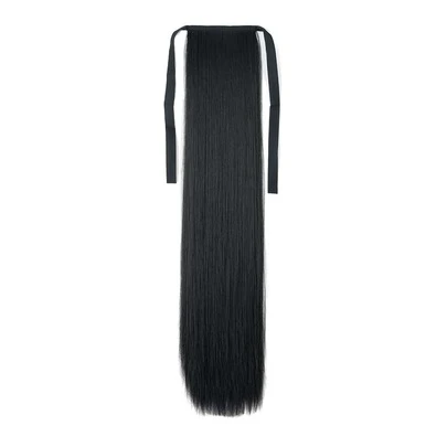 馬尾辮延長捆綁直馬尾辮延長女式合成假髮