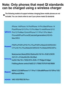 Tấm sạc sạc không dây Tương thích với Apple IPhone 13/14/12/SE/11/X/XR, Tấm sạc không dây AirPods 10W Tương thích với Samsung Galaxy/Note S21/S20/S9, Galaxy Buds - màu đen - Xem 9