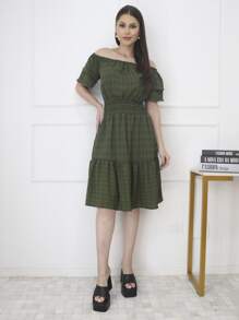 Vestido Com Manga Tecido Chiffon Pipoca