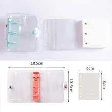 verde mini 3 anillos Carpeta Cuaderno con hoja suelta para estudiantes con oficina usar - Verde - Ver 2
