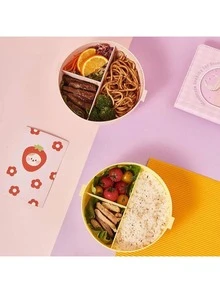 Tupper Lonchera para Niños en Forma de Dona Incluye Cubiertos - Morado - Ver 7