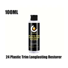 100ML Car Plastic Restorer-Restores Faded And Dull Plastic, Rubber, Vinyl Back To Black For Cars Trucks Motorcycles RVs & More Quick Polish Auto Detailing - Black - View 12