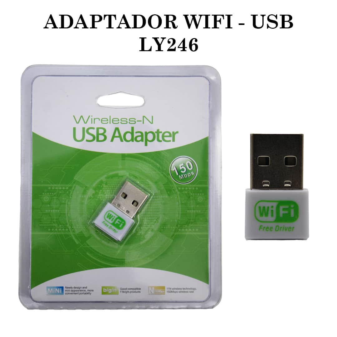 Free Driver Mini Wifi Adapter 150Mbps USB Wifi Receiver 2.4G Wireless Network Card IEEE 802.11b/G/N - أبيض - مشاهدة 1