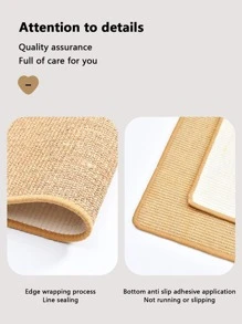 1 件天然劍麻貓抓板耐用防刮防咬,多種尺寸適合不同家具和場景 - 彩色 - 查看 7