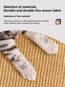 1 件天然劍麻貓抓板耐用防刮防咬,多種尺寸適合不同家具和場景 - 彩色 - 查看 5