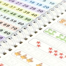 14pcs Reusable Handwriting Practice Workbook Set - 4 Books, 8 Refill Pens, 1 Pen & 1 Pen Grip To Unleash Your Magical Handwriting Skills! - Multicolor - View 8