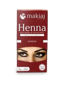 Eyebrows - Henna nâu + Tẩy + Cọ Macrilan Franced + Cốc thủy tinh Dappen - Xem 5