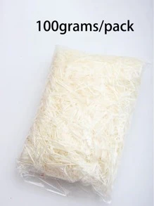 1pack Gift Box Filling Crinkle Cut Paper, Colorful Raffia Paper, Party Gift Packaging Filler Decor Crinkle Shred Filler For Party Valentine Day