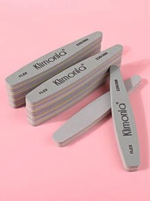 klimonla 10Pcs/Set Sponge Nail Buffer 220/280 Grit Nail Buffer Block Double Sided Nail File Buffer For Shaping And Smoothing Nail Surface, Sanding Block And Diamond Shaped Nail File Included - Grey - View 1