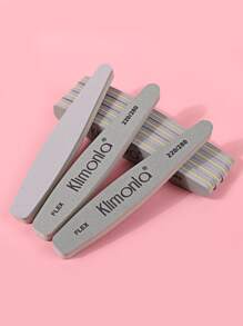 klimonla 10Pcs/Set Sponge Nail Buffer 220/280 Grit Nail Buffer Block Double Sided Nail File Buffer For Shaping And Smoothing Nail Surface, Sanding Block And Diamond Shaped Nail File Included - Grey - View 3