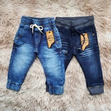 Young Boys Denim Two-piece Outfits - Beis - Ver 1