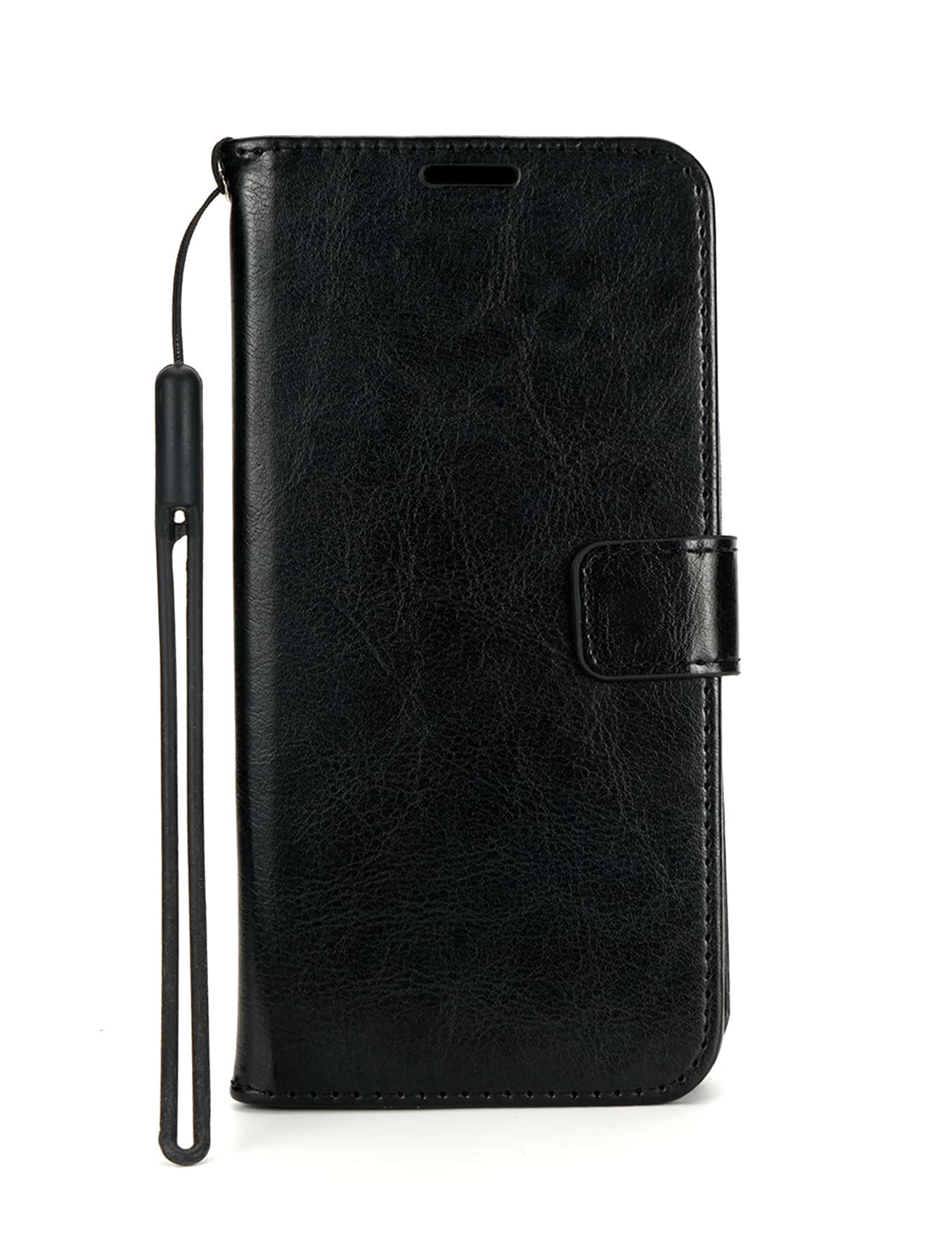 手機殼皮革手機殼 - 黑色 - 查看 1