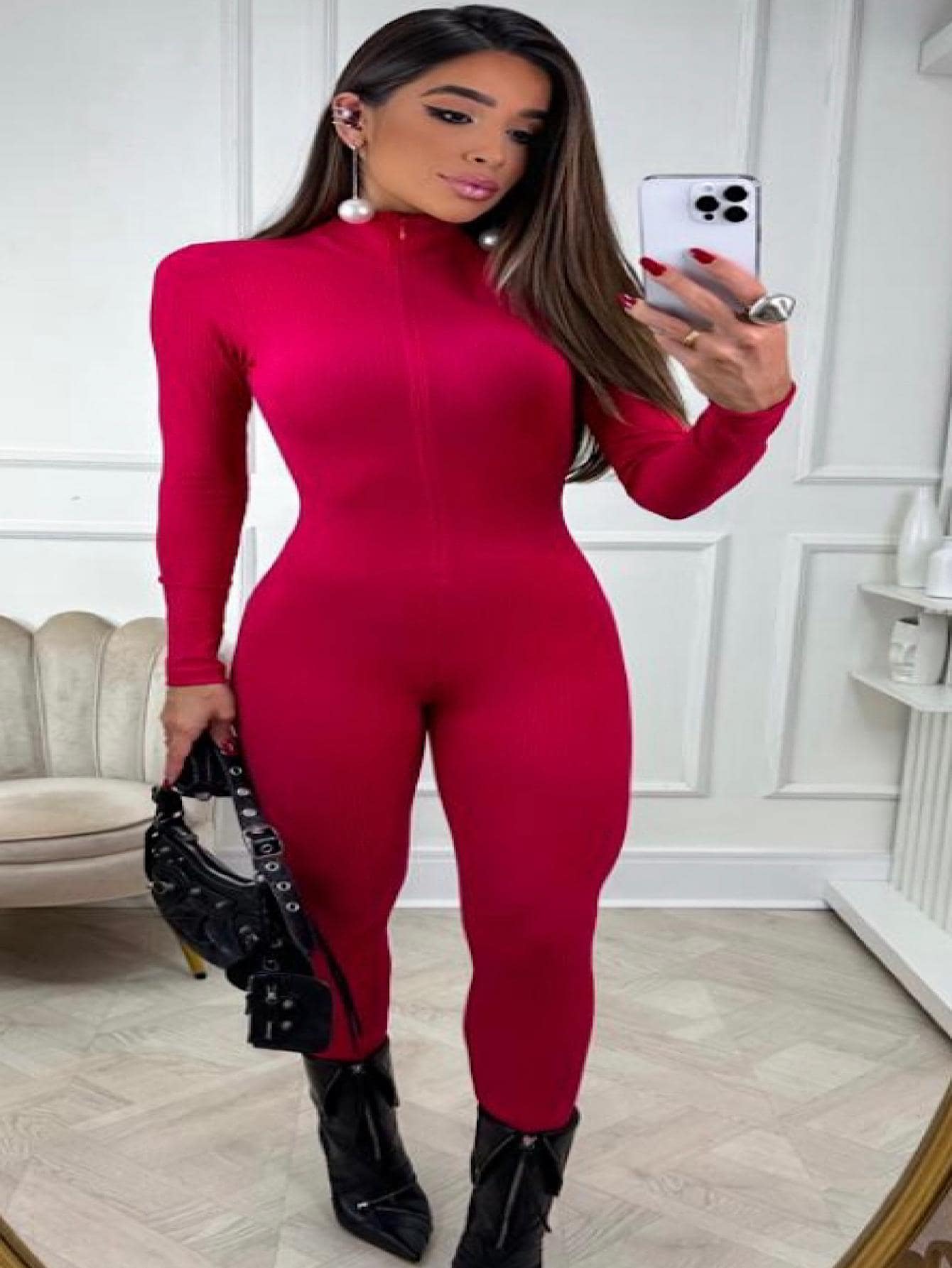 Macacão Manga Longa Feminina