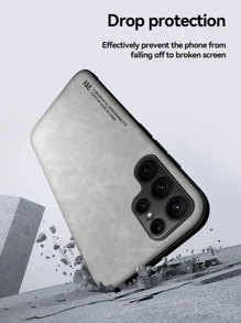 Letter Graphic Phone Case - Grey - View 9