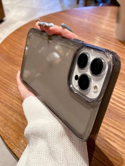 2.0 Transparent Space Case Compatible With Apple 15/13/16 Inch Laptops, Smoke Gray 17 Pro Max, Separate Buttons, Anti-Drop, Compatible With IPhone 11/17/17 Pro/17 Air, Minimalist Design For Men And Women