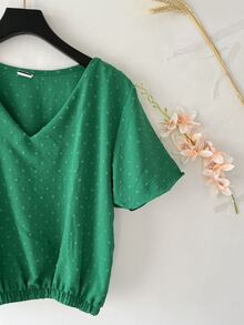 Women Tops - màu xanh lá - Xem 3