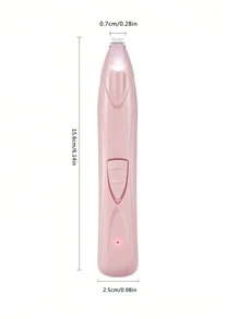 1件可充電寵物剃毛器帶燈,適用於剪修貓狗毛髮 - 粉色 - 查看 3