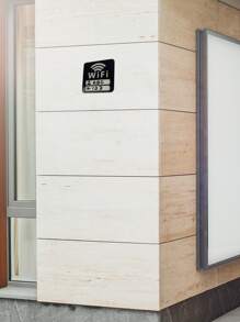 Wifi Network Identification, Wifi Password And Signal Symbol Sticker, Blackboard Sticker With White Board Pen - 1pc - Multicolor - View 4