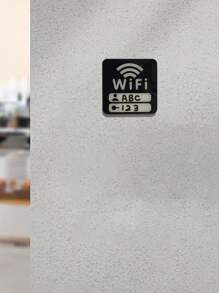 Wifi Network Identification, Wifi Password And Signal Symbol Sticker, Blackboard Sticker With White Board Pen - 1pc - Multicolor - View 6