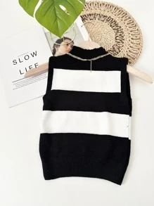 Women Knit Tops - màu đen - Xem 2