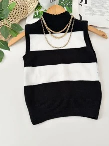 Women Knit Tops - màu đen - Xem 1