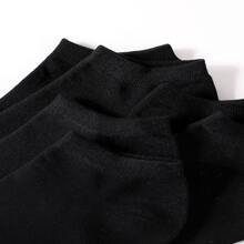 10 Pairs Men's Socks Short Socks In Solid Color, Suitable For Sports, Business And Casual Wear - Black - View 4