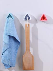 1 Pieza Porta-toallas De Ahorro De Espacio Para Baño Y Cocina Sin Perforación - Azul - View 3