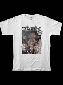 Playera ANUEL Y2K - Blanco - Ver 4