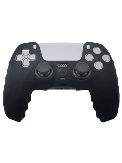 1 pieza Funda protectora de silicona para control de PlayStation 5, diseño antideslizante, anti-arañazos y a prueba de sudor para mejorar el juego, diseño abierto en la parte inferior para carga directa
