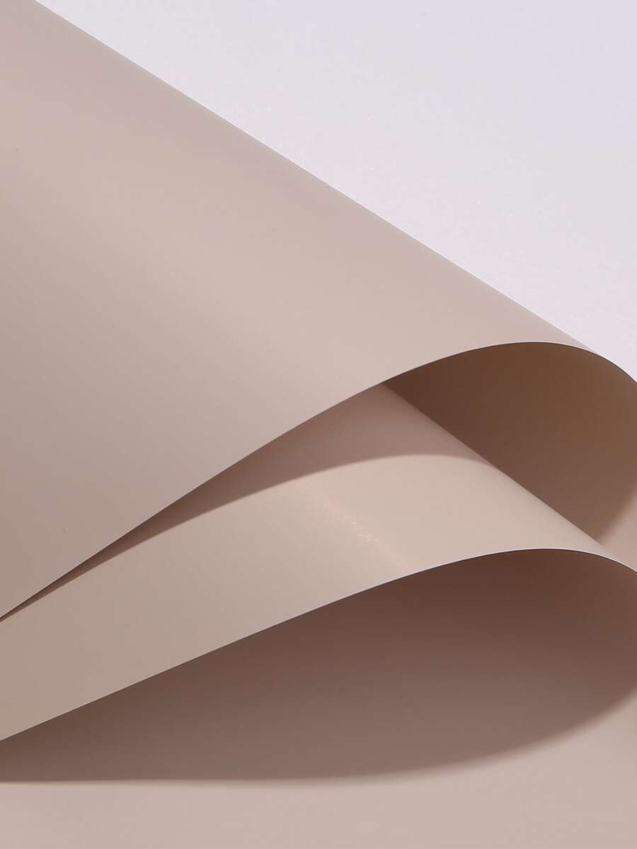 1pack/20sheets Solid Color Waterproof Flower Wrapping Paper Matte Film Elegant Floral Bouquet Packing Material - Khaki - View 1