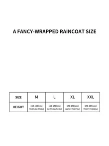 1pc Women's Transparent One-piece Raincoat - Clear - View 3