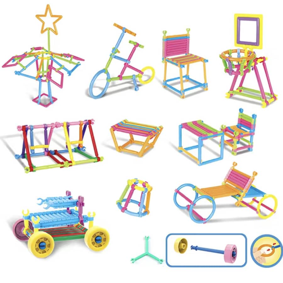 Juguete De Alivio Del Estrés, Varita Mágica Con Características Inteligentes, Bloques De Ensamblaje Diy Con 100 Piezas/paquete Para Niños