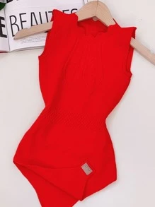 Women Sweater Co-ords - 亮橙色 - 查看 3