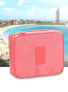 1個大容量便攜式旅行化妝品袋,多功能化妝品和護膚品收納包,運動健身包