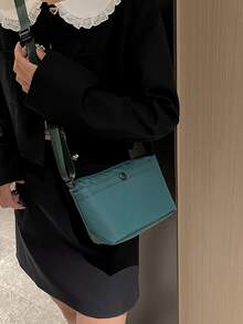 Fashionable Large Capacity Crossbody Bag For Travel - Green - View 1