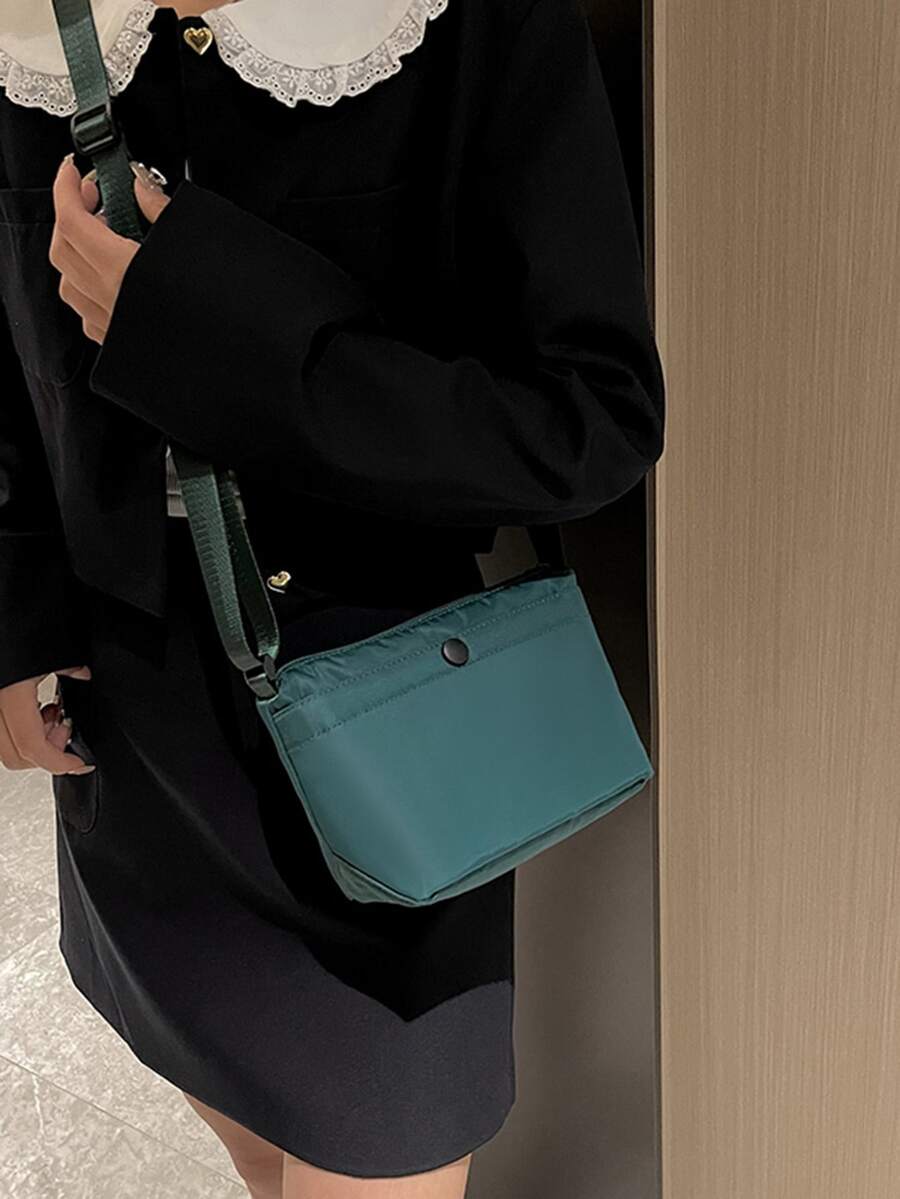 Fashionable Large Capacity Crossbody Bag For Travel - Green - View 1