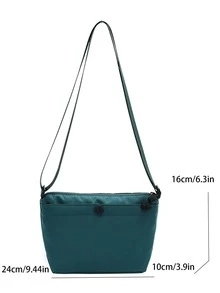 Fashionable Large Capacity Crossbody Bag For Travel - Green - View 7
