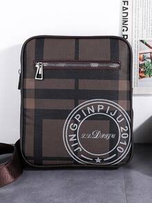 Men's Diagonal Shoulder Bag PU Shoulder Bag Men's Crossbody Bag Waterproof Wear-Resistant Lightweight Commute Business Leisure Suitable For Men White-Collar Executives - Multicolor - View 3