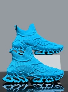 Giày thể thao nam lưới thoáng khí, giày thể thao Blade, giày Chunky tất, mùa hè - Màu xanh lam - Xem 1