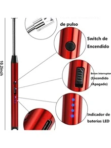 FANOVA Encendedor eléctrico recargable USB manguera de rotación 360° - Multicolor - Ver 8