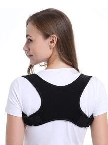 1件女款黑色透氣背帶束腹帶,適用於日常休閒穿著