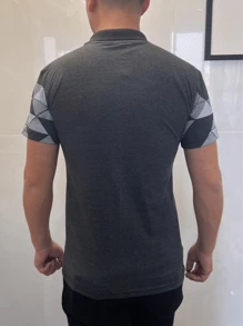 Men Polo Shirts - Dark Grey - View 3